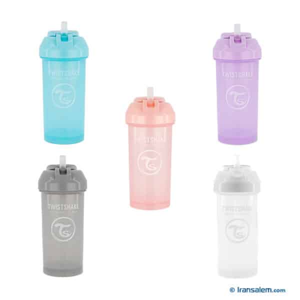 لیوان آبمیوه خوری نی دار 360 میل تویست شیک  Twistshake - Image 3