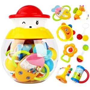 پک جغجغه 8 عددی نوزاد دلقک Biai toys