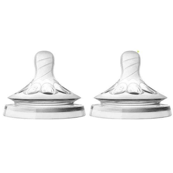 سر شیشه نچرال +3 ماه فیلیپس اونت Philips Avent جریان متوسط بسته دو عددی - Image 2