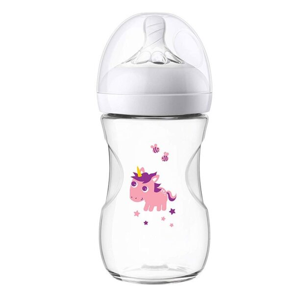 شیشه شیر طلقی نچرال فیلیپس اونت طرح اسب تک شاخ Philips Avent - Image 2