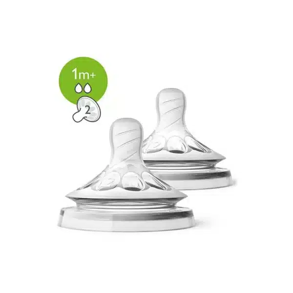 سر شیشه نچرال +1 ماه فیلیپس اونت Philips Avent بسته دو عددی - Image 2