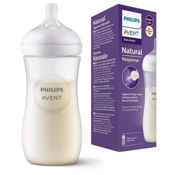 شیشه شیر طلقی 330میل نچرال فیلیپس اونت Philips Avent