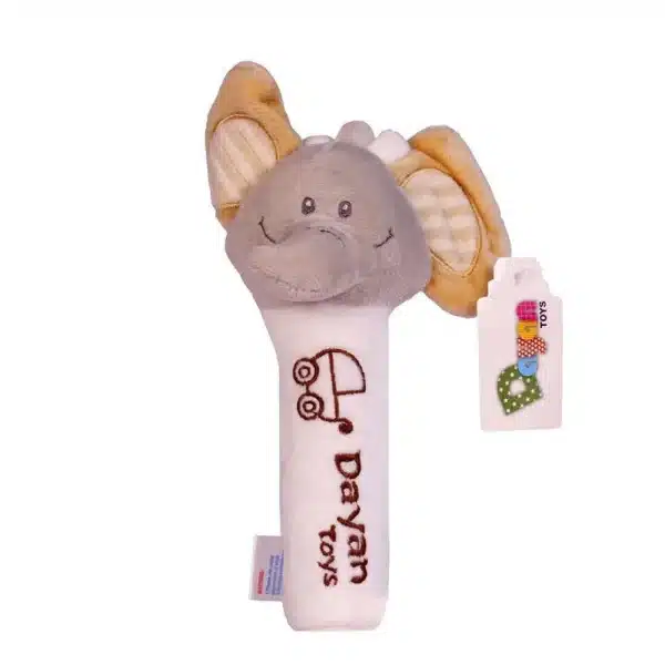 جغجغه سوسیسی نوزاد طرح فیل دایان تویز Dayan toys - Image 3
