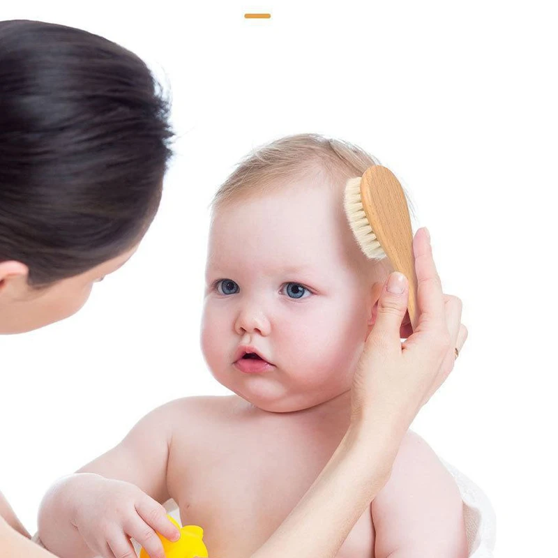 ست شانه و برس کودک چوبی هاگی باگی HUGGY BUGGY - Image 3